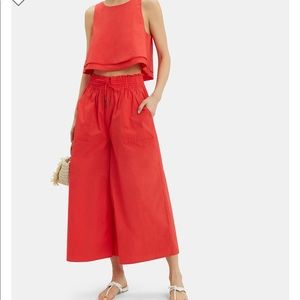 Apiece Apart Galacia wide leg culotte cropped drawstring pant XS